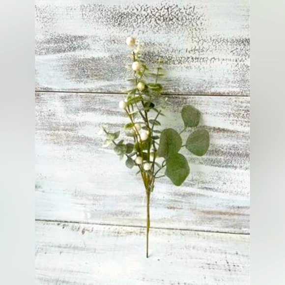 *Glitter Frosted Eucalyptus Spray, 16” - Picture 1 of 10